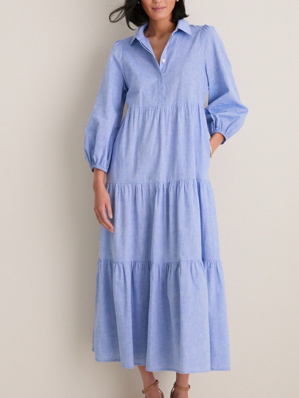 Tuckernuck Chambray Mabel Maxi Dress - like NEW!